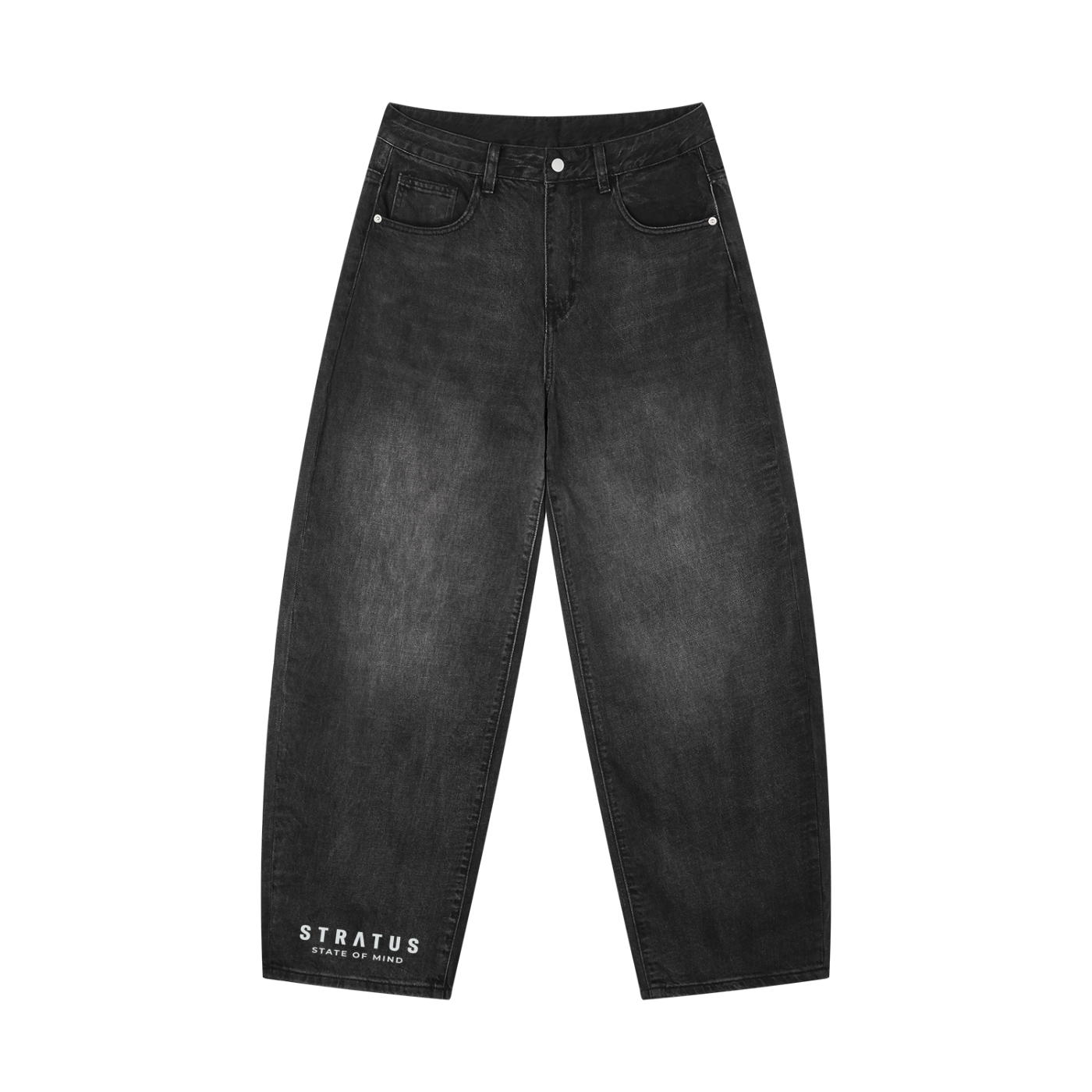 Men's Sunfade Vintage Wash Barrel Leg Jeans