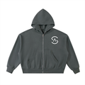 SA Mountain Fleeced Full-Zip Boxy Hoodie