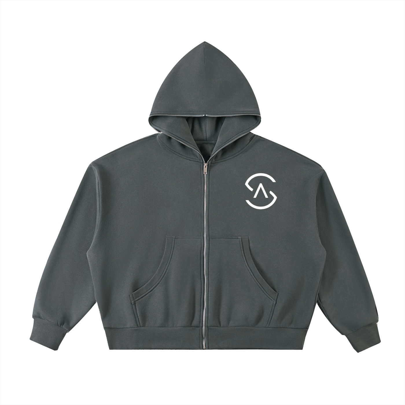 SA Mountain Fleeced Full-Zip Boxy Hoodie