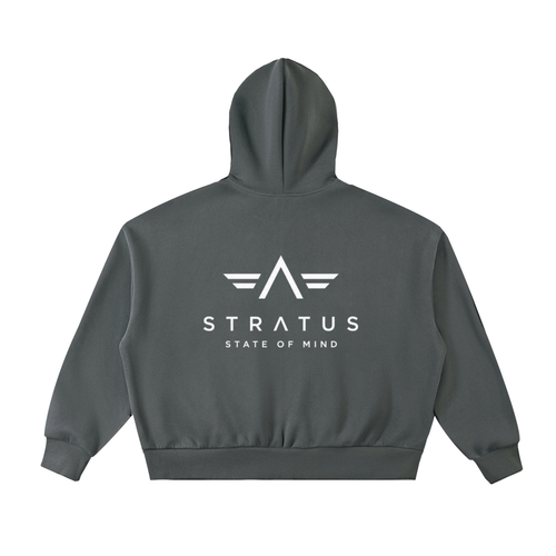 SA Mountain Fleeced Full-Zip Boxy Hoodie